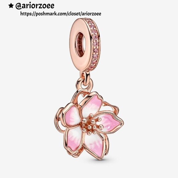 Pandora Cherry Blossom Dangle Charm - Picture 1 of 2